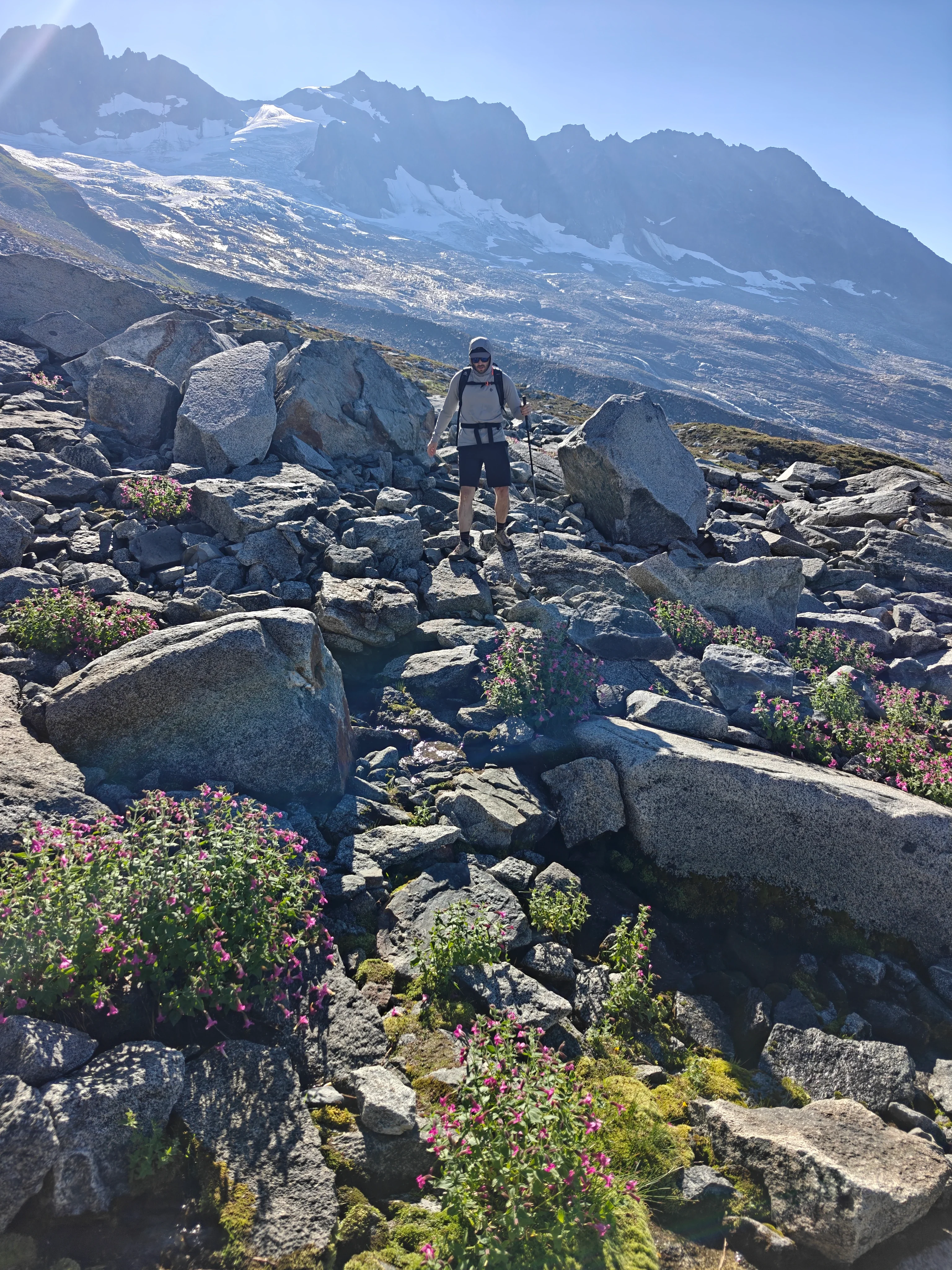 10 boulder hopping with wildflowers