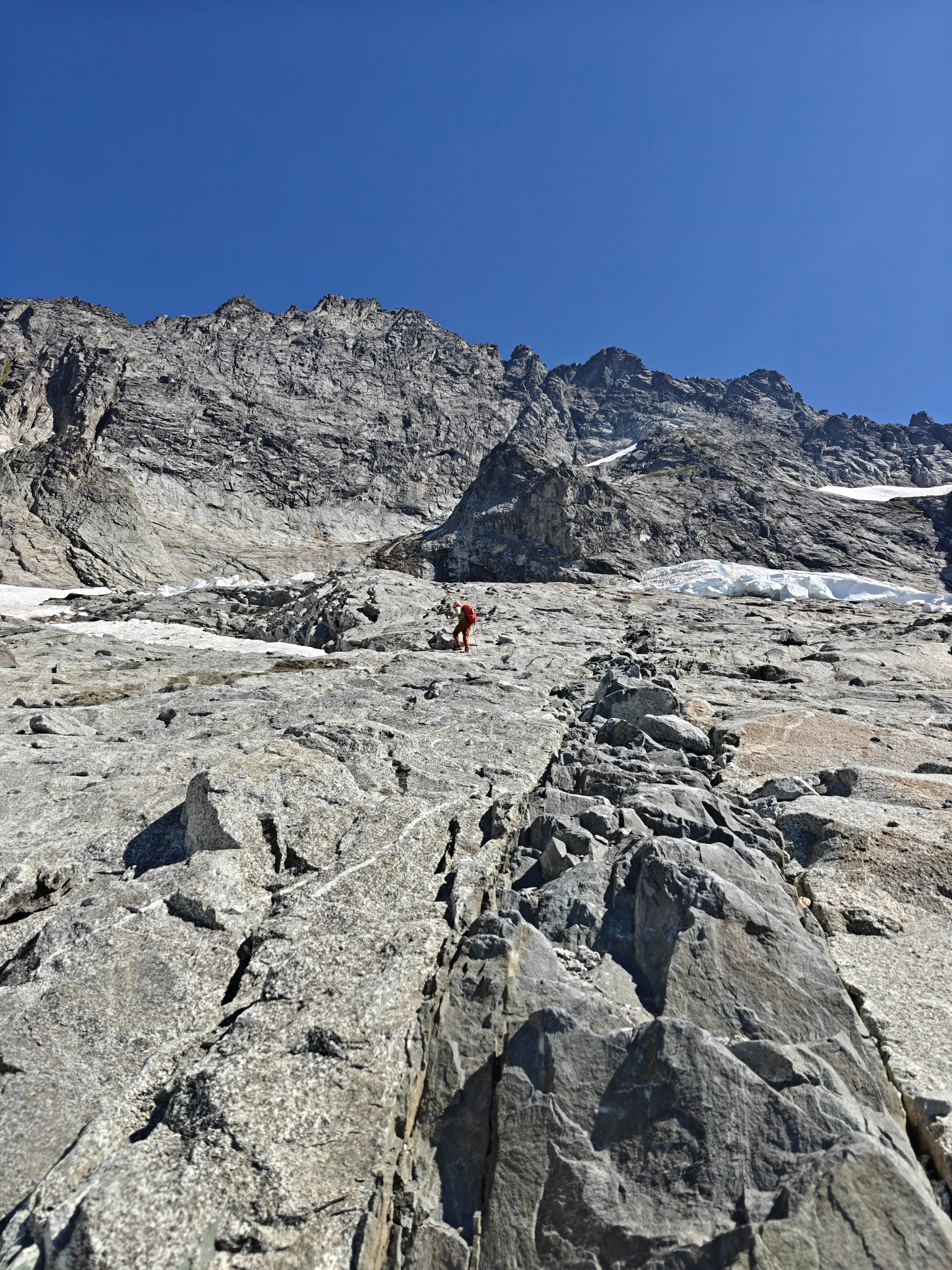 20 below the headwall