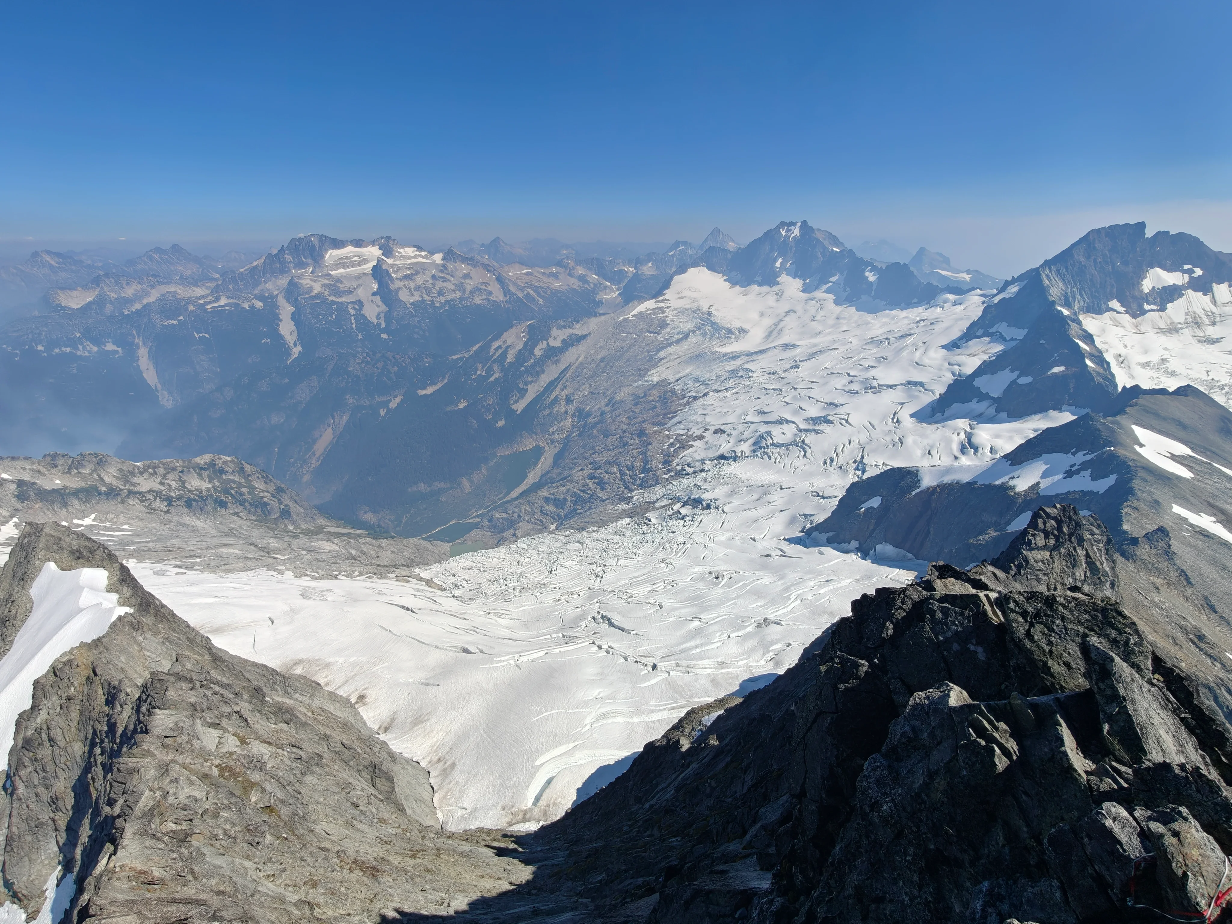34 boston glacier from the summit