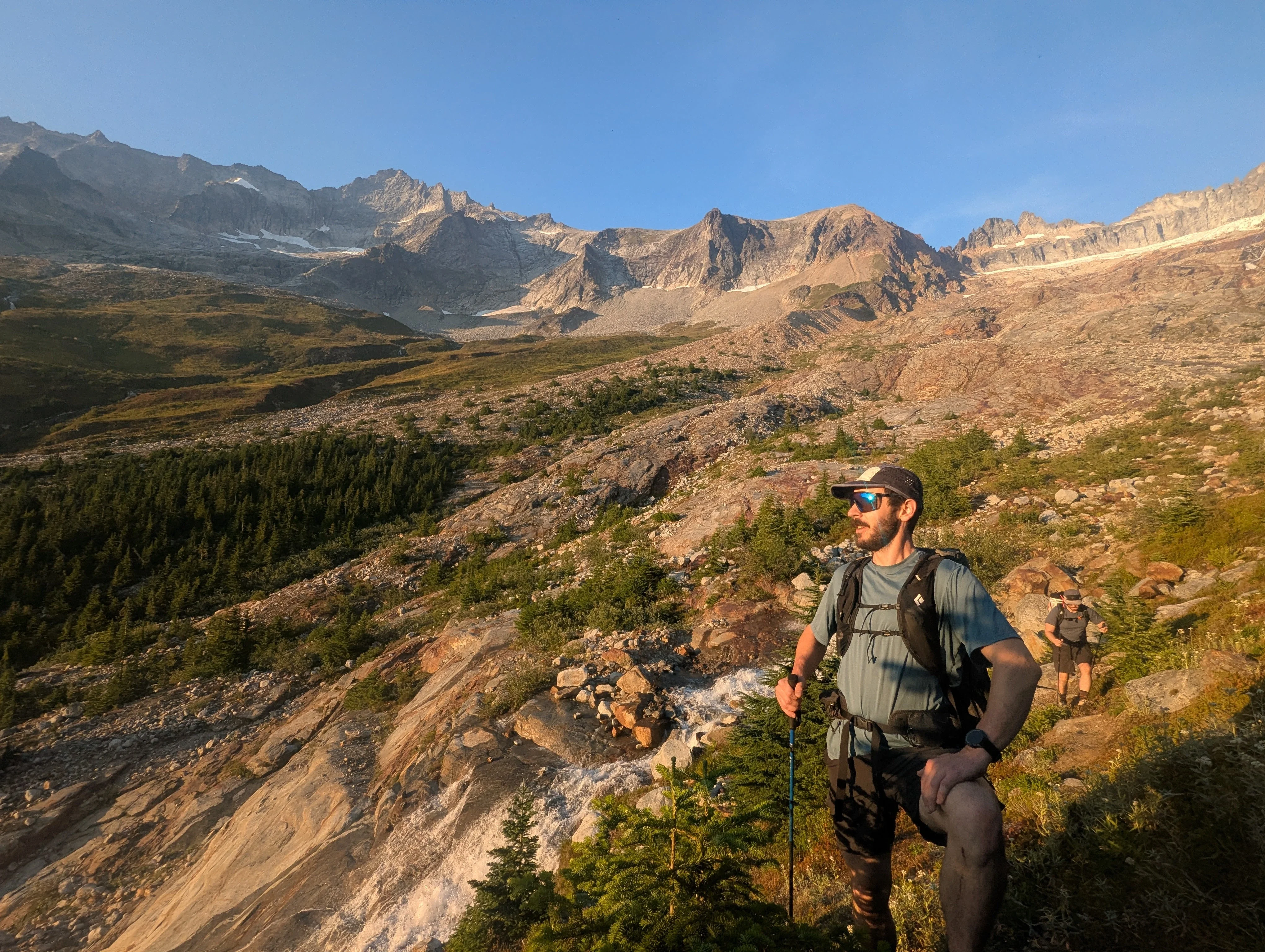 76 golden hour descent in the basin