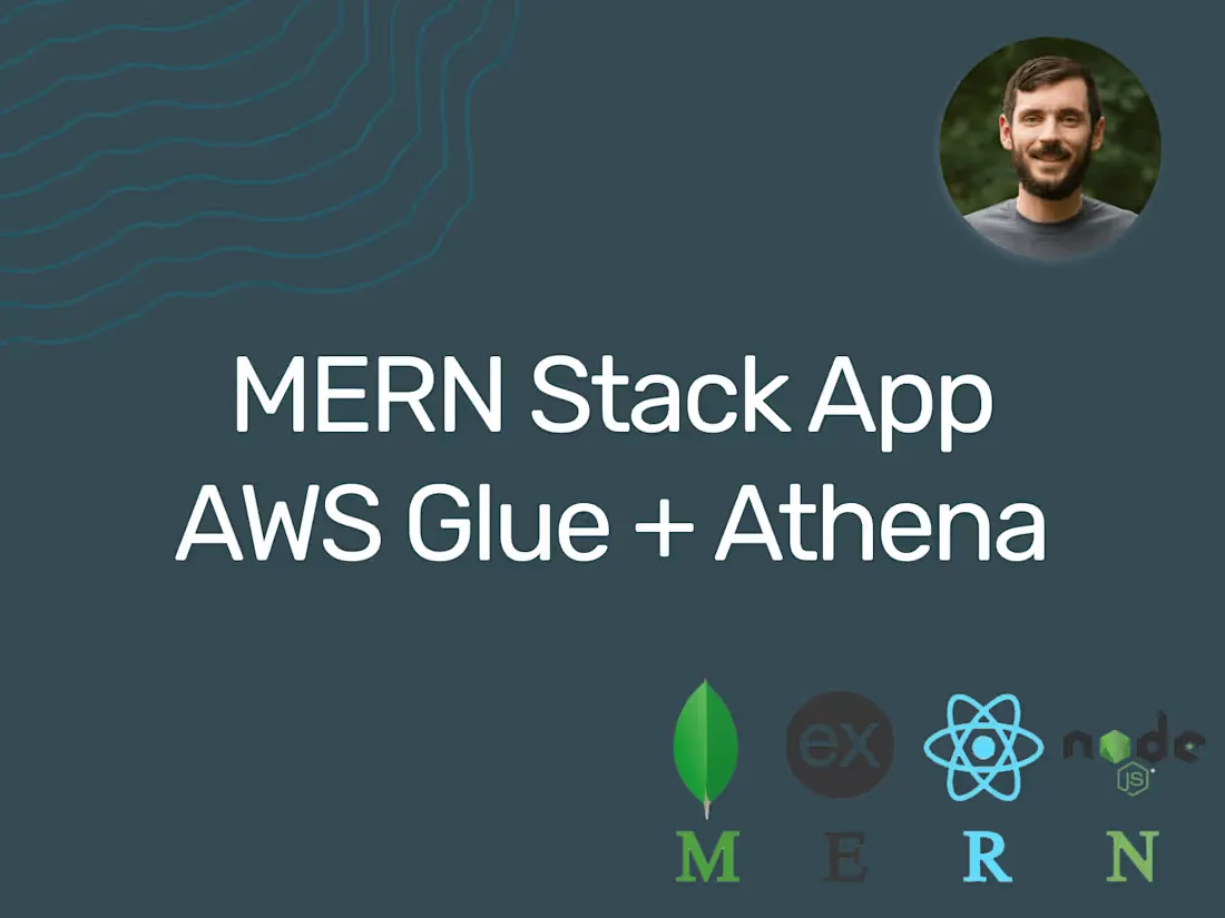 cover photo for the data platform project with tech stack: mongo, express, react, node.js